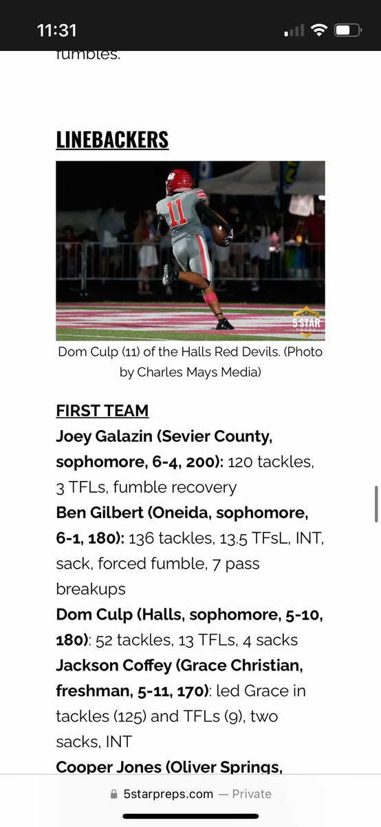Excited to be named to 5Star Preps All-Underclassman Team! <a href="/5StarPreps/">5Star Preps</a>