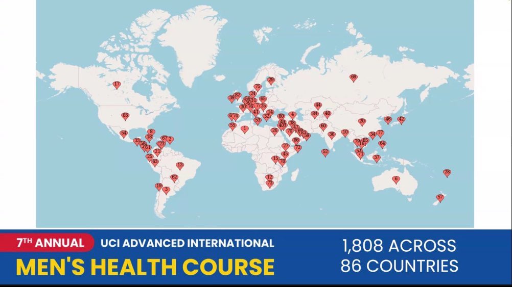 So happy I could catch the end of today’s thought-provoking @UCI_Urology men’s health course. ⭐️ Innovative ED treatments ⭐️ Expert surgical videos ⭐️ Peyronie’s case debate Thanks for making this FREE and available to learners! Looking forward to tomorrow. #UroSoMe
