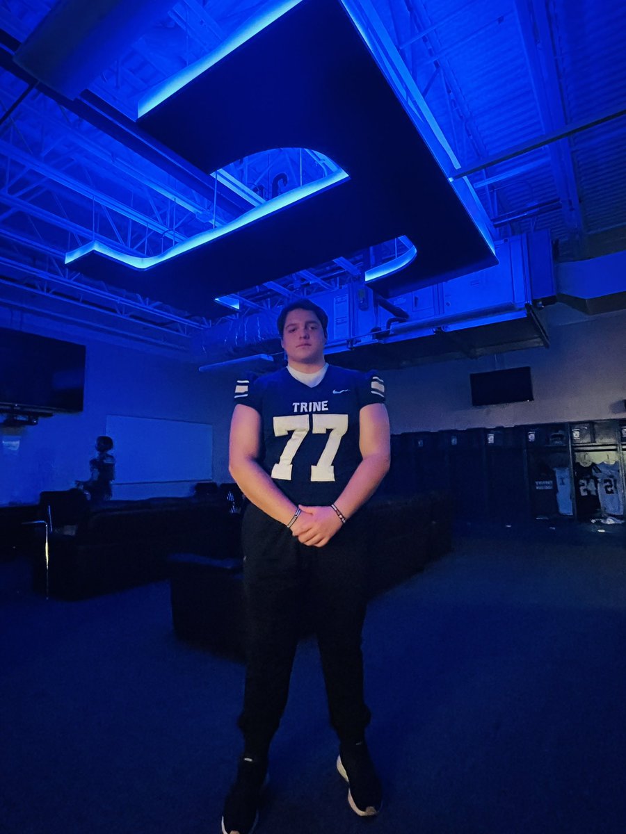 Logan Boyle (@loganboyle25) on Twitter photo After a great visit and conversation, I am honored to officially receive an offer from Trine University!
<a href="/CoachRav/">Eric Ravellette</a> <a href="/CoachAbbs/">Troy Abbs</a> <a href="/TrineThunderFB/">Trine Thunder FB</a> After a great visit and conversation, I am honored to officially receive an offer from Trine University!
<a href="/CoachRav/">Eric Ravellette</a> <a href="/CoachAbbs/">Troy Abbs</a> <a href="/TrineThunderFB/">Trine Thunder FB</a>