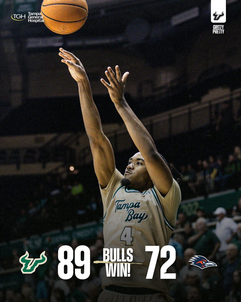 THE BULLS WERE RUNNING WILD!!! USF drains a program-record 18 3-pointers!! @Kknox02 has a team-high 18 points as 5 players finish in double digits!! #HornsUp🤘| #EDGE