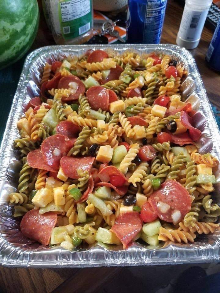 FanPats2014's tweet photo. @FreshUpdates #FreshIntentions day 20  veggie pasta salad https://t.co/s7iVbUdis7