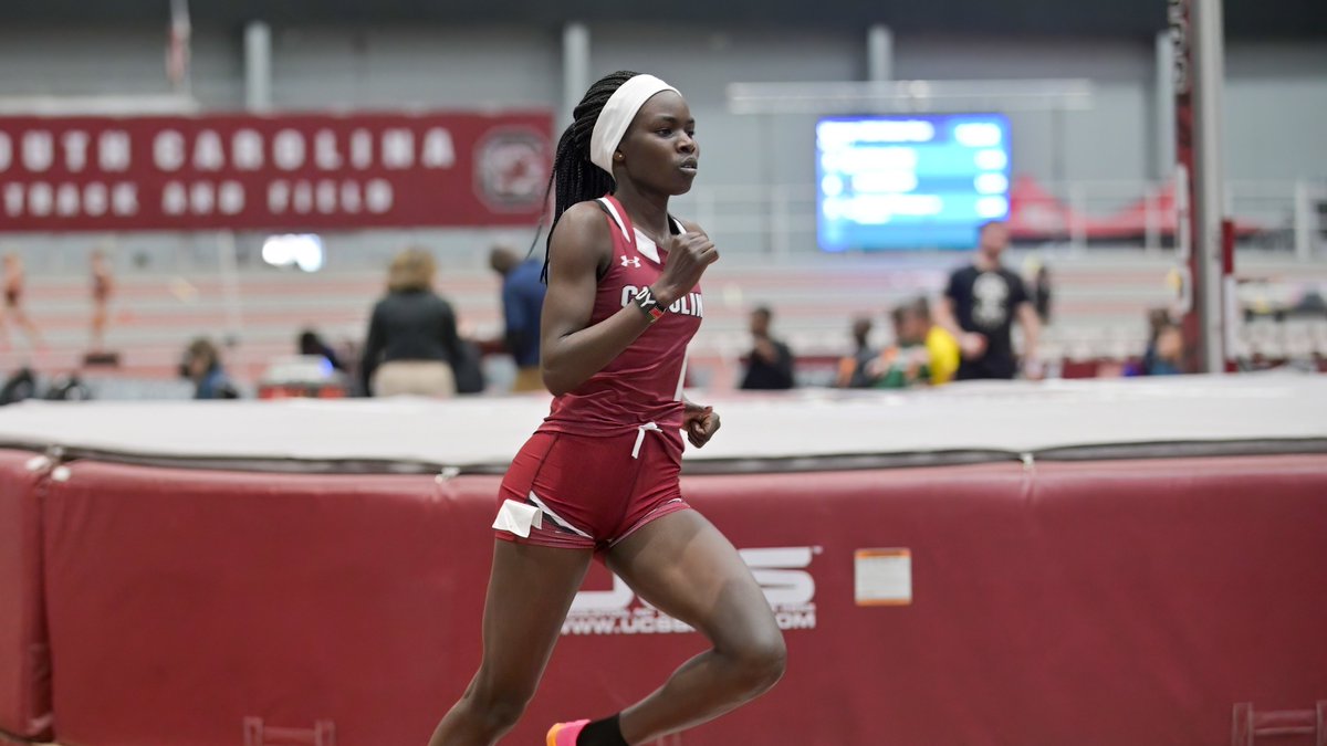 Earlier today, Judy Kosgei clocked the second fastest indoor mile in Gamecock history! Kosgei ran 4:38.64 in her mile debut for Carolina

#onecockymind #cockyandconfident