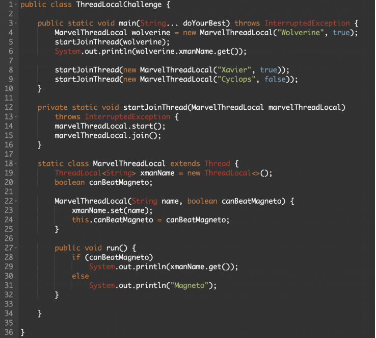 RafaDelNero's tweet image. Engage in the Thread Local Java Challenge! Discover the ThreadLocal class and its role in safeguarding data from thread conflicts. A valuable asset for Java developers!
bitly.ws/PAEi
#Java #JavaChallenge #ThreadLocal
