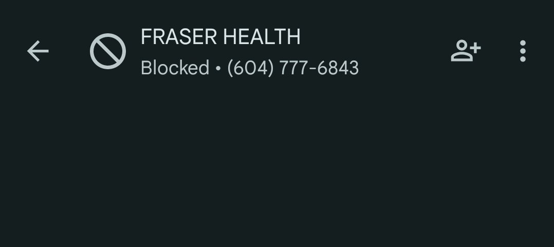 gurdipsahota's tweet photo. Just answered a phone call labeled @Fraserhealth, only to find out it was someone trying to sell me a phone plan from @Bell Mobility 🙄
#spamcalls #DoNotCall #Blocked✋ #CRTC @CRTCeng @steeletalk @CKNW @JanetBrown980 https://t.co/DilLqd2Peq