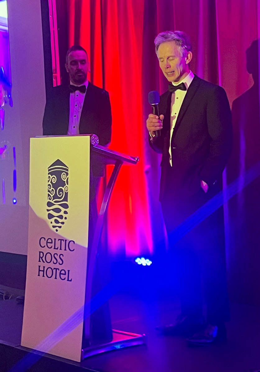 HALL OF FAME Award Winner IAN KINGSTON of <a href="/CorkKickboxing/">West Cork Kickboxing Club</a> at the 2024 <a href="/CelticRossHotel/">Celtic Ross Hotel</a> / <a href="/SouthernStarIRL/">The Southern Star</a> / <a href="/C103Cork/">C103</a> #WestCorkSportsStarAwards
introduced by former Award winner herself Lily de la Cour all the way from India.