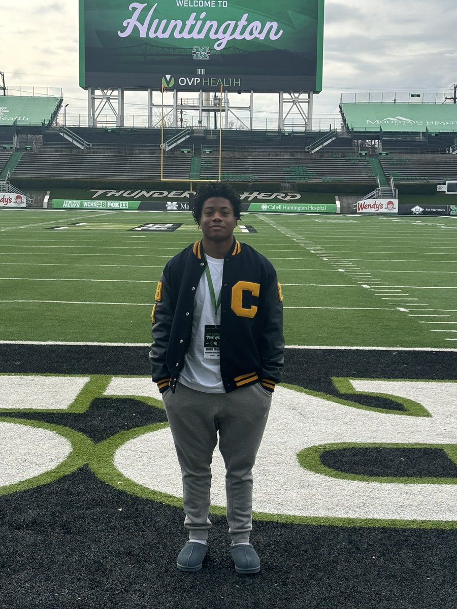Thank you for having me had a great junior day at Marshall @CoachBobShoop @TellyLockette @CoachLehmeier @PCC_FOOTBALL