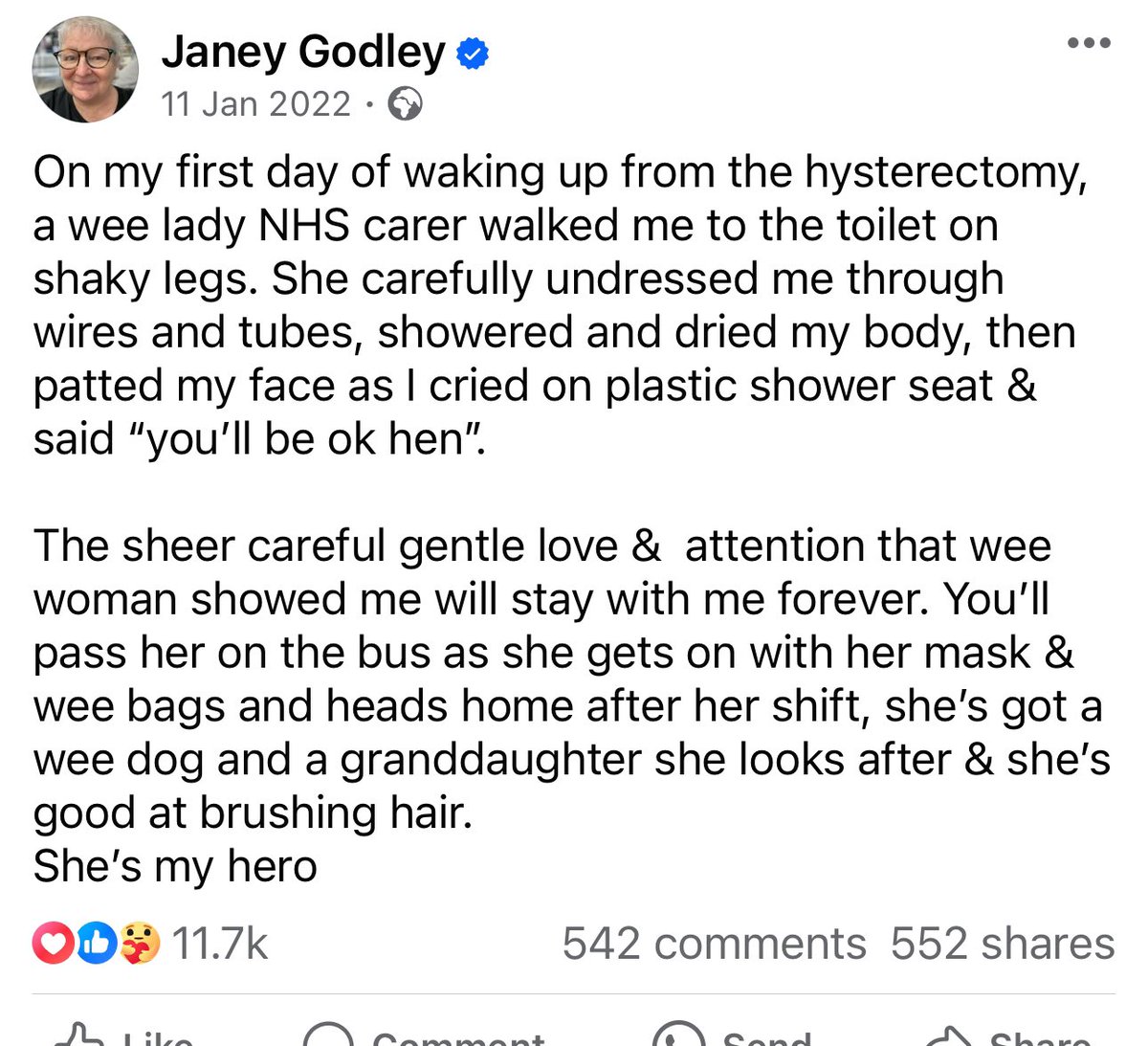 Jam 2022 
Thank god for the scottish NHS