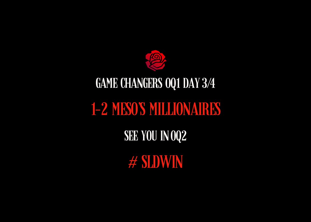 We fall short in a close series against meso's millionaires ending our #VCTGameChangers OQ#1 run.

See you again on February 6th. #SLDwin