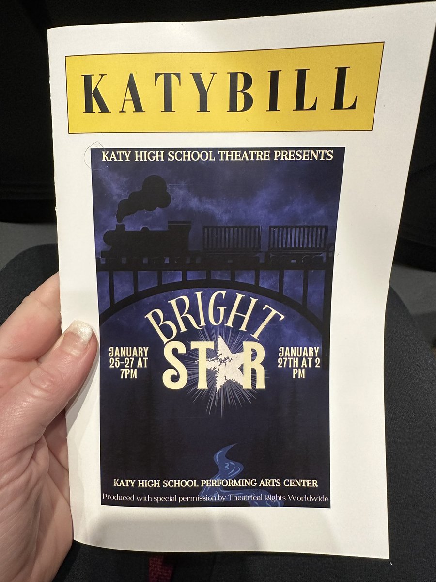 <a href="/KatyTheatre/">KatyTheatre</a> production of Bright Star was AMAZING and so well done!!!  Our varsity team was challenged by the video series we watch each week through #believeinyou to support your school outside of your normal.  We chose to go see this play and we are so glad we did!!  🏀❤️🎭🎶