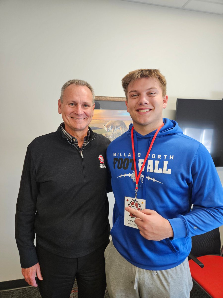 Henry Rehberg (@henryrehberg3) on Twitter photo After a great Junior Day visit, I’m excited to announce I’ve received my first Division 1 offer from <a href="/SDCoyotesFB/">South Dakota Football</a> <a href="/Coach_JDavis/">Joshua Davis</a> <a href="/thepackusd/">USD Football Recruiting</a> <a href="/MillardNorthFB/">Millard North⚡FB</a> <a href="/Warren_Academy/">Warren Academy</a> After a great Junior Day visit, I’m excited to announce I’ve received my first Division 1 offer from <a href="/SDCoyotesFB/">South Dakota Football</a> <a href="/Coach_JDavis/">Joshua Davis</a> <a href="/thepackusd/">USD Football Recruiting</a> <a href="/MillardNorthFB/">Millard North⚡FB</a> <a href="/Warren_Academy/">Warren Academy</a>