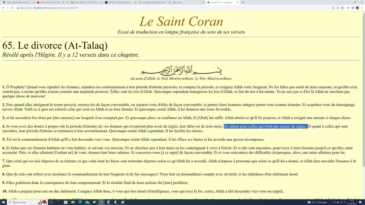 LaVRcSUPER's tweet photo. @zouavedeservice Ce qui me choque c'est qu'il s'offensent pour leur prophète d'être décrit comme un pédophile mais on les entends jamais sur Allah et le verset sur le délais de viduité ! A croire qu'un dieu instaurant et légiférant la pédophilie ce serait normal ? https://t.co/kR7mCRFxWj