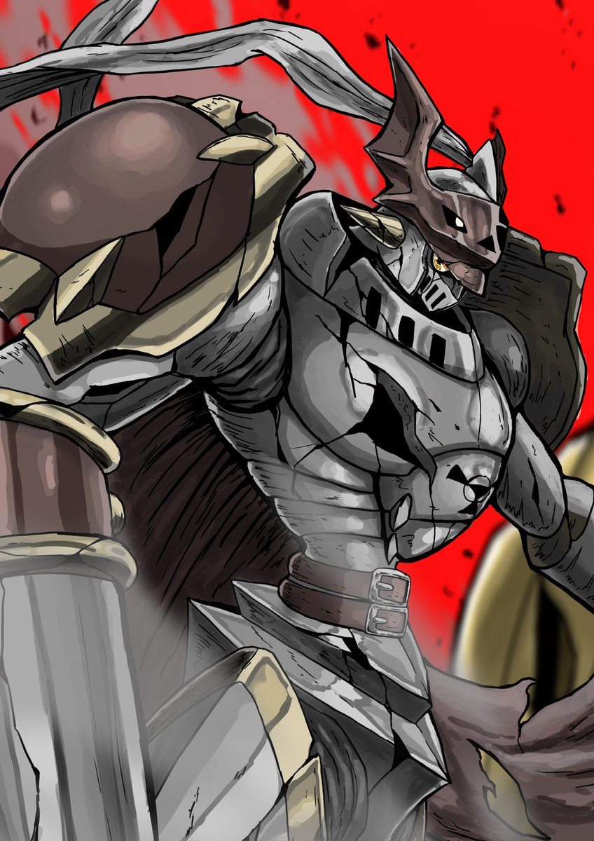 ボロボロなデュークモン
 #絵柄が好みっていう人にフォローされたい