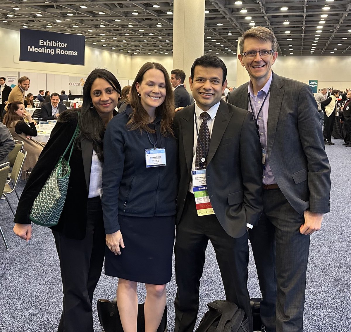 Ran into ⁦⁦@montypal⁩ for a larger reunion! ⁦@ASCO⁩ LDP was a great experience and great to catch up! ⁦@ndenduluri1⁩ ⁦@SuzanneColeMD⁩
