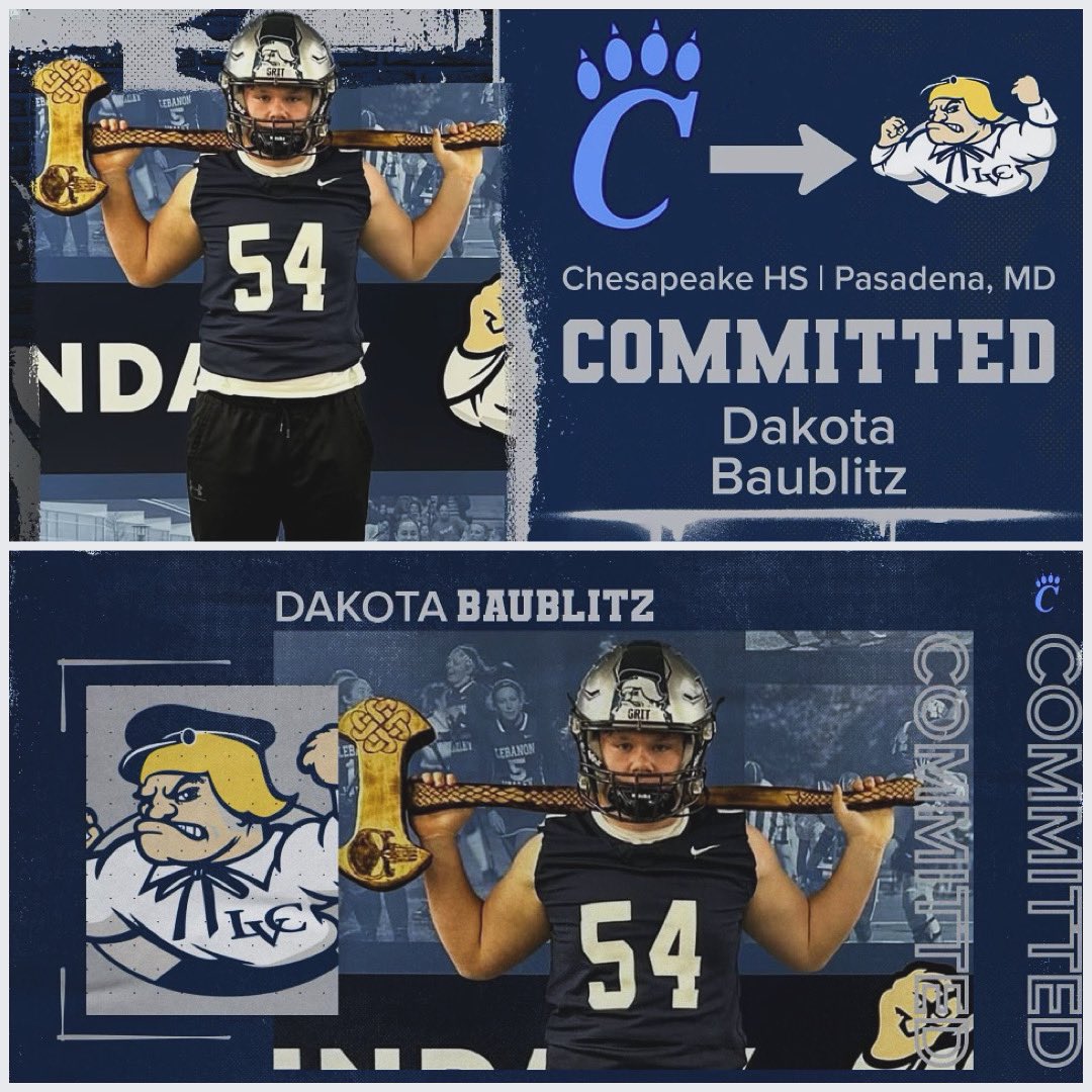 I am proud to announce my commitment to Lebanon Valley College for the next four years of my athletic and academic career! The grind starts now! <a href="/LebCoSports1/">LebCoSports.com</a> <a href="/LVCathletics/">LVC Athletics</a> <a href="/LVC/">LebanonValleyCollege</a>. I would also like to credit my brother <a href="/TUtiger13/">Brian Baublitz Jr.</a> for making my graphics!