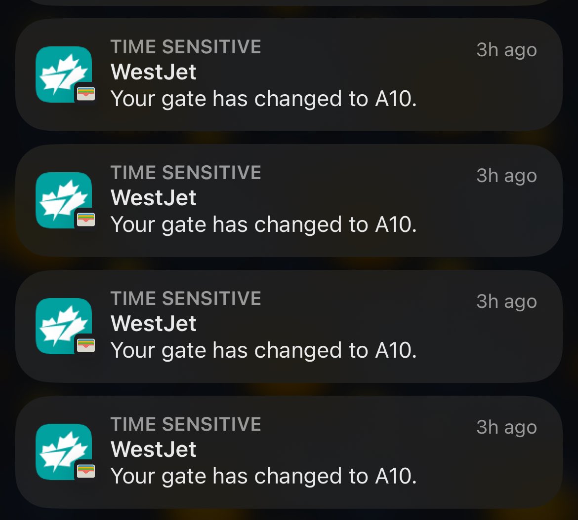 sheldonmathies's tweet photo. I’ve love @Westjet, but this travel experience today clearly shows this company is a mess.

Can you please figure out which gate our Toronto to Orlando flight leaves from, and actually tell your employees too? We’re getting info before they are!!!

It’s not rocket science!! https://t.co/7ELpOCC6W8