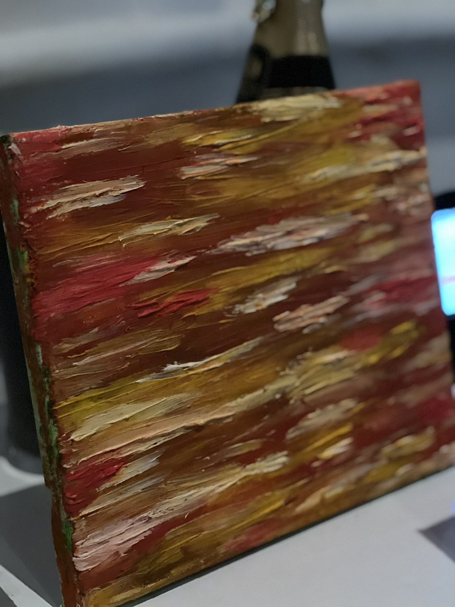 Slowly drying #wellbeLOVEart experimenting with oils