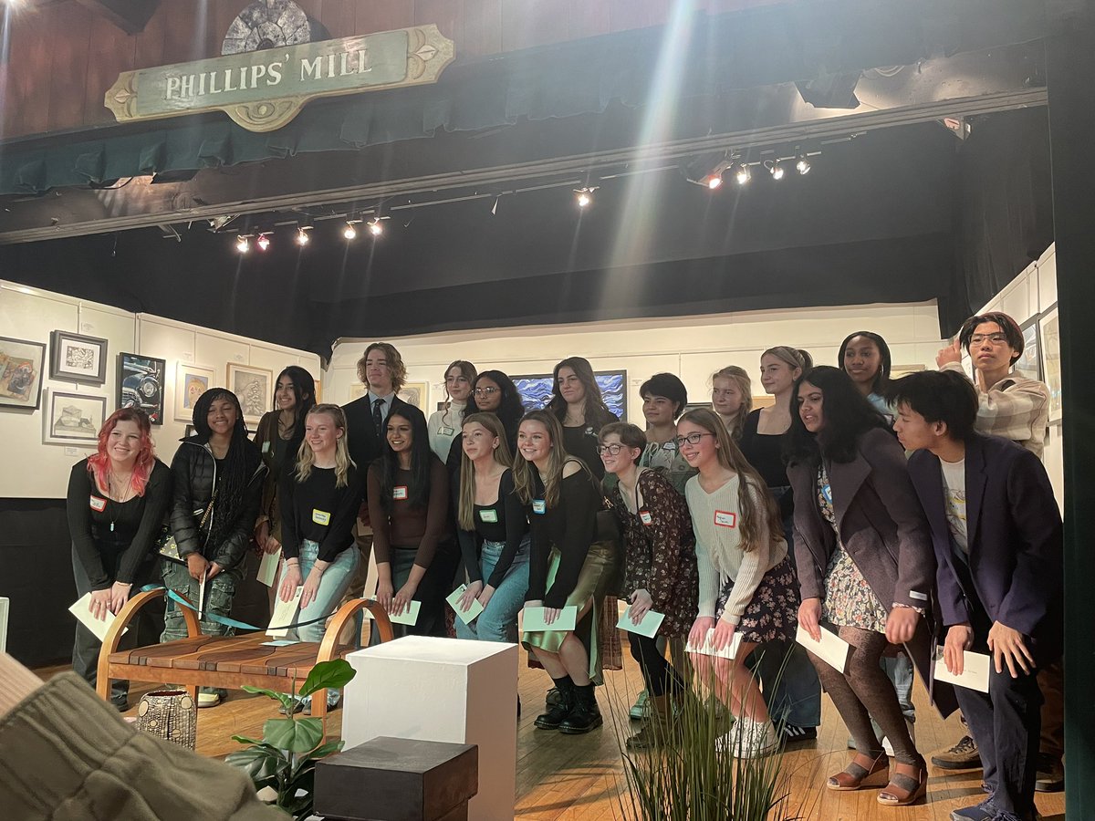 Congrats to Annabelle and Sarah for winning painting awards at Phillips Mill’s youth art exhibition!