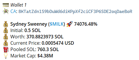 MaxWynnFnd's tweet photo. Yesterday, our board cooked up over 1500+ realized sol of profits with much more in unrealized gains on $MILK

This is their 3rd 100x+ in a week! Very good. Very based. Q1 report is shaping up nicely. https://t.co/TrVKnYZYNB