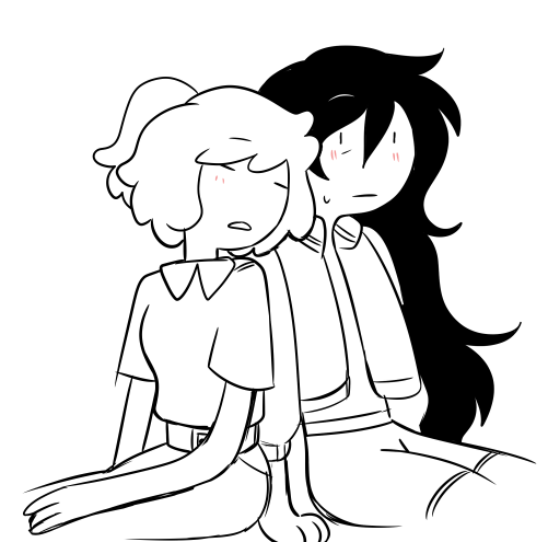 quick sketch of my favs<33 #bubbline #adventuretime