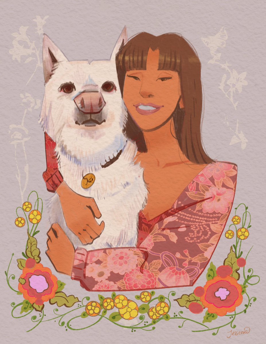 Girl and her bestie 💓