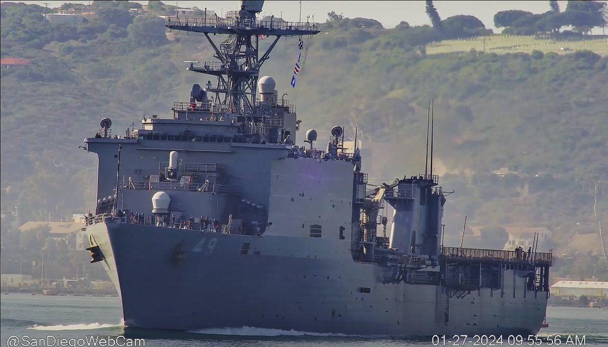 USS Harpers Ferry (LSD 49) Harpers Ferry-class dock landing ship coming into San Diego - January 27, 2024 #ussharpersferry #lsd49 

SRC: webcam