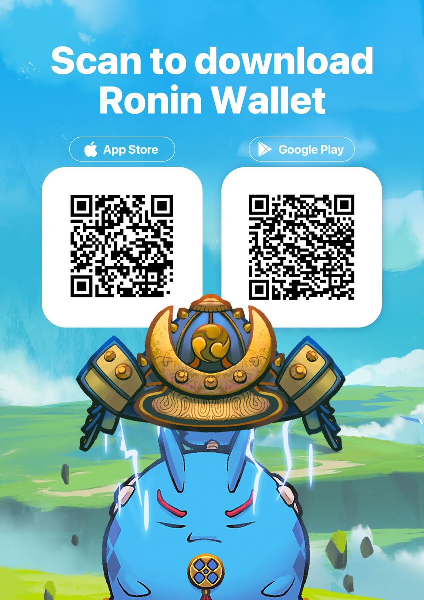 Ronin_Network's tweet photo. Onboard your friends, family and more to Ronin ⚔️

Everyone should have a Ronin wallet 🤝 https://t.co/P74Htcz2hI