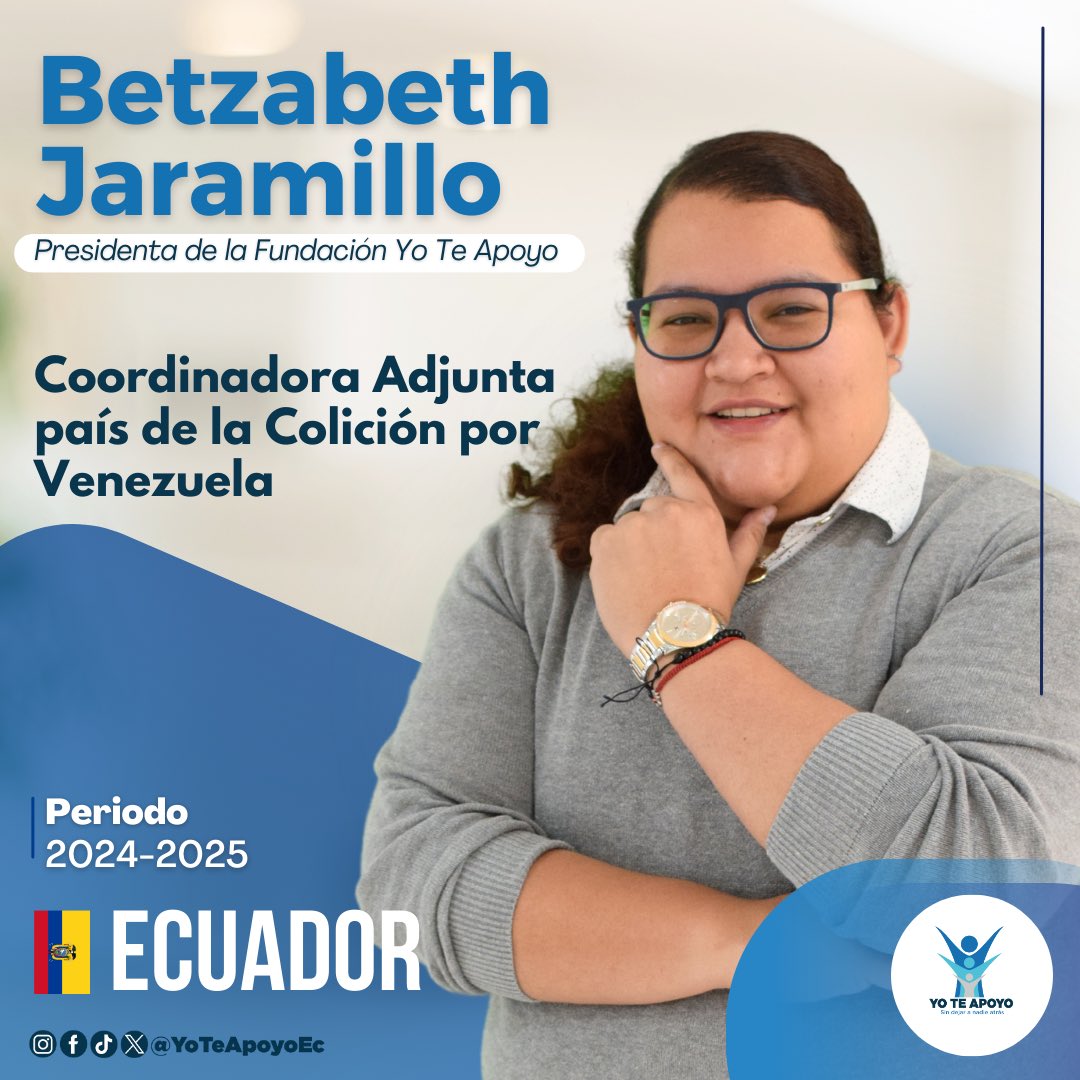 🔵⚪️Estamos muy felices de compartir con ustedes la elección de nuestra presidenta @betzaj que el día de hoy ha sido electa como Coordinadora Adjunta país de la Federación de Organizaciones Coalición por Venezuela- @coalicionve. 🇻🇪🇪🇨