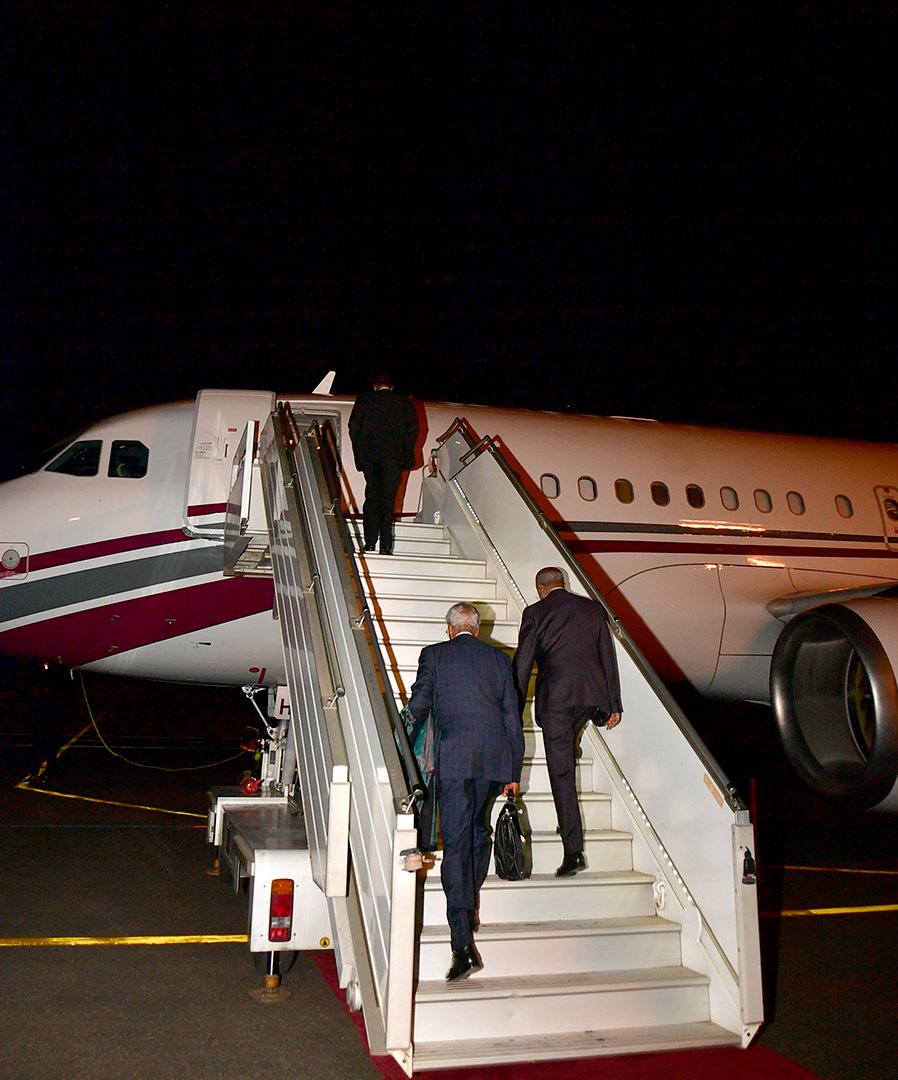 President Isaias Afwerki departed to Italy in early morning hours today to participate at the Africa-Italy Summit.  Presidential entourage includes Foreign Minister Osman Saleh and Commissioner for Culture and Sport, Amb. Zemede Tecle