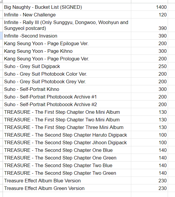 ifntlvs's tweet photo. WTS LFB PH

Infinite, Treasure, Suho, Yoon, Big Naughty Albums
All in good condition. DM me for additional photos/videos. 😊 https://t.co/cOGPWVMRCH