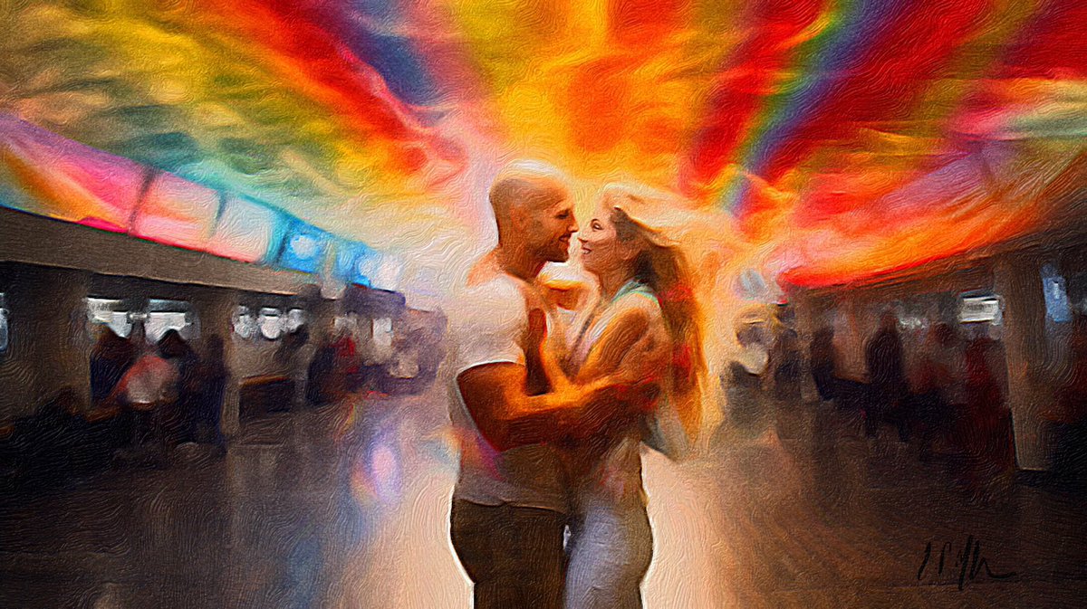 ShutterJournal's tweet image. Meeting place. #colours #ArtistOnTwitter #lovers