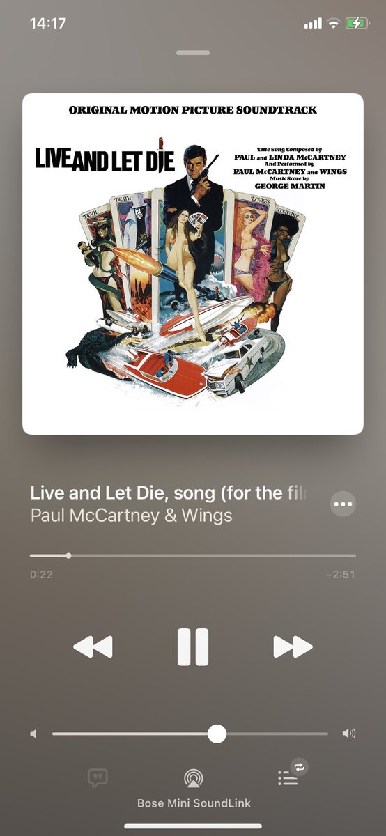 #NowPlaying
#PaulMcCartneyAndWings #GeorgeMartin ...
#LiveAndLetDie