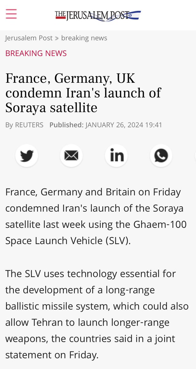 Seeingidoc's tweet image. 🇺🇸 🇮🇷 🇮🇱 🇬🇧 🚨 ‼️ Someone needs to destroy this Iranian satellite ASAP! The Islamic Republic terrorists don’t need to have any such satellites in space!!! They will only use it for evil and terrorism to launch long-range ballistic missiles‼️#EndIRGC @POTUS