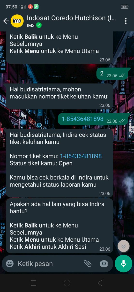 YesYou69's tweet photo. Kebusukan @IndosatCare biar pada tau, keluhan tidak diproses tapi sudah ditutup dan jaringan masih krk bab1 https://t.co/rEgtFdefxL
