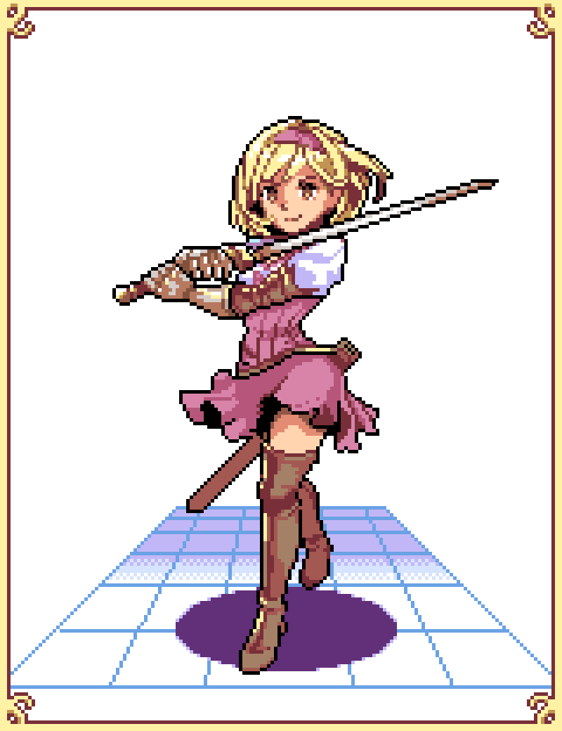 pixel_jas's tweet photo. Djeeta #GranblueFantasy 

#commissionsopen #pixelart #pixelartist https://t.co/RHYhcA4IQe