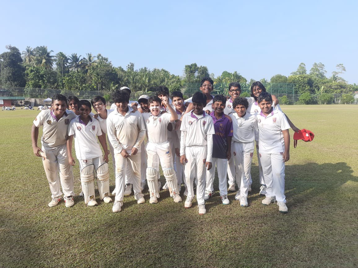#LionsRoar# BSC Beat Leeds International school by 5 runs  in TISSL U15 Tournament  #BSC LIONS# <a href="/BSColomboLK/">British Sch Colombo</a> <a href="/aruna4cricket/">Aruna Batapolaarchchi</a>