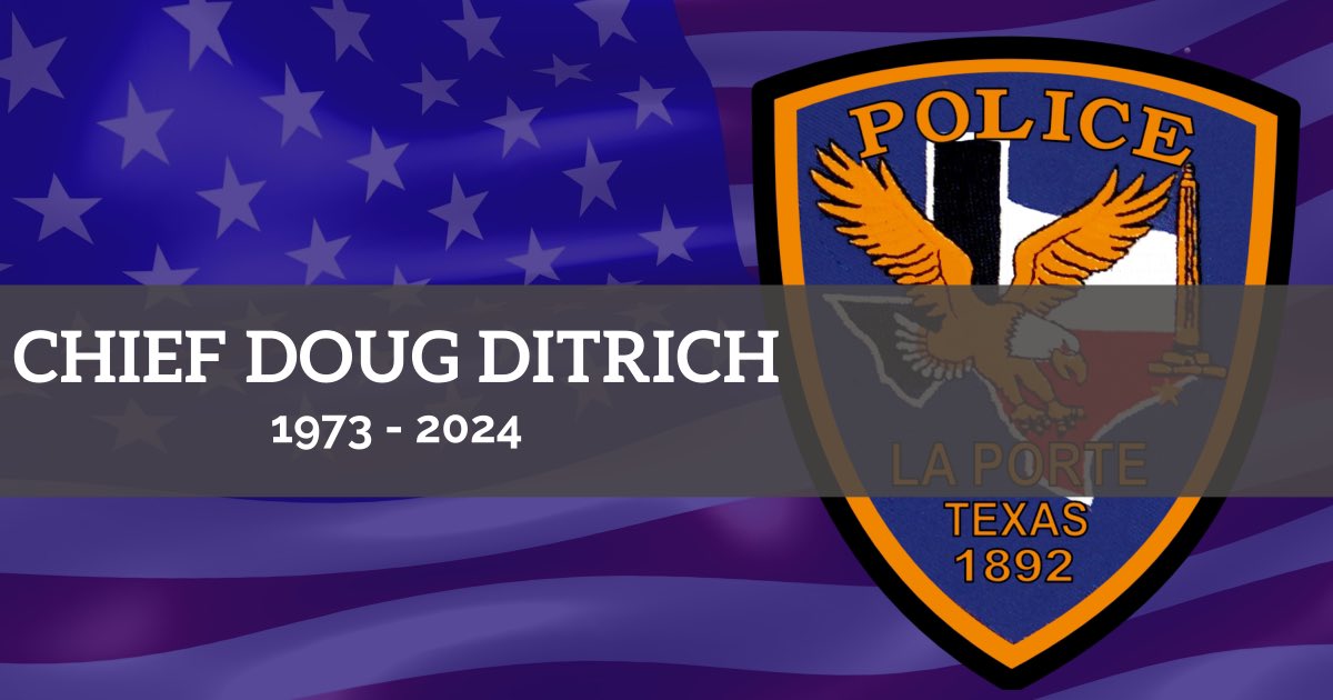Paul S Cordova (@paulscordova) on Twitter photo I & the <a href="/AldinePolice/">Aldine ISD Police Department</a> Honor Guard went to the funeral of <a href="/laporte_police/">LaPorte Police</a> Chief Doug Ditrich in order to pay our deepest respects & honor to a true servant leader & pillar of the community! Our heartfelt prayers are with his wife, family & our brothers and sisters in blue! I & the <a href="/AldinePolice/">Aldine ISD Police Department</a> Honor Guard went to the funeral of <a href="/laporte_police/">LaPorte Police</a> Chief Doug Ditrich in order to pay our deepest respects & honor to a true servant leader & pillar of the community! Our heartfelt prayers are with his wife, family & our brothers and sisters in blue!