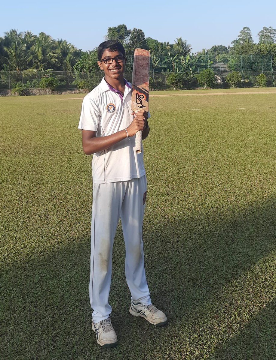 #LionsRoar# Brilliant Avera De Abrew scored  amazing 65 runs against Leeds International school in U15 TISSL tournament  #BSC LIONS# <a href="/BSColomboLK/">British Sch Colombo</a> <a href="/aruna4cricket/">Aruna Batapolaarchchi</a>
