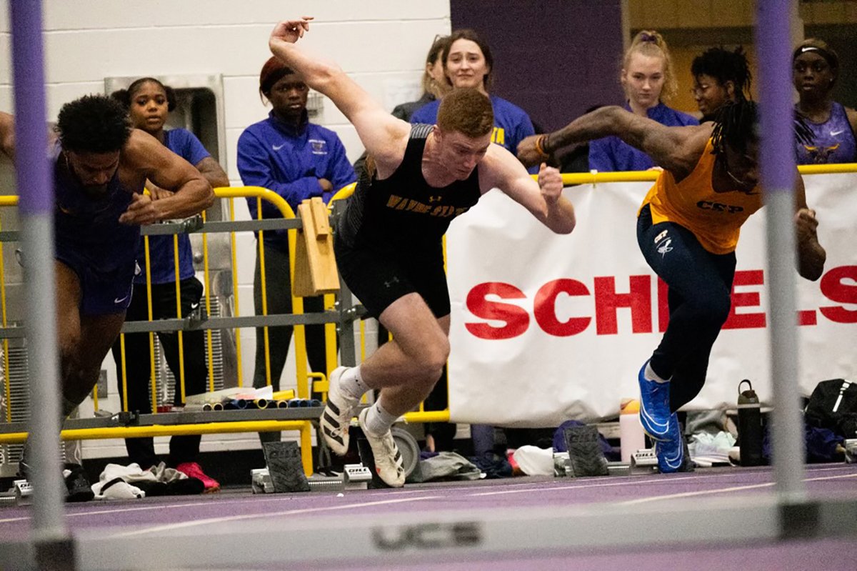 Wattier sets new school record in 60 hurdles - <a href="/WSCXCTF/">Wayne State College Cross Country/Track & Field</a> men post second place finish at MSU/Mark Schuck Open.  #PlayforthePaw
wscwildcats.com/news/2024/1/27…