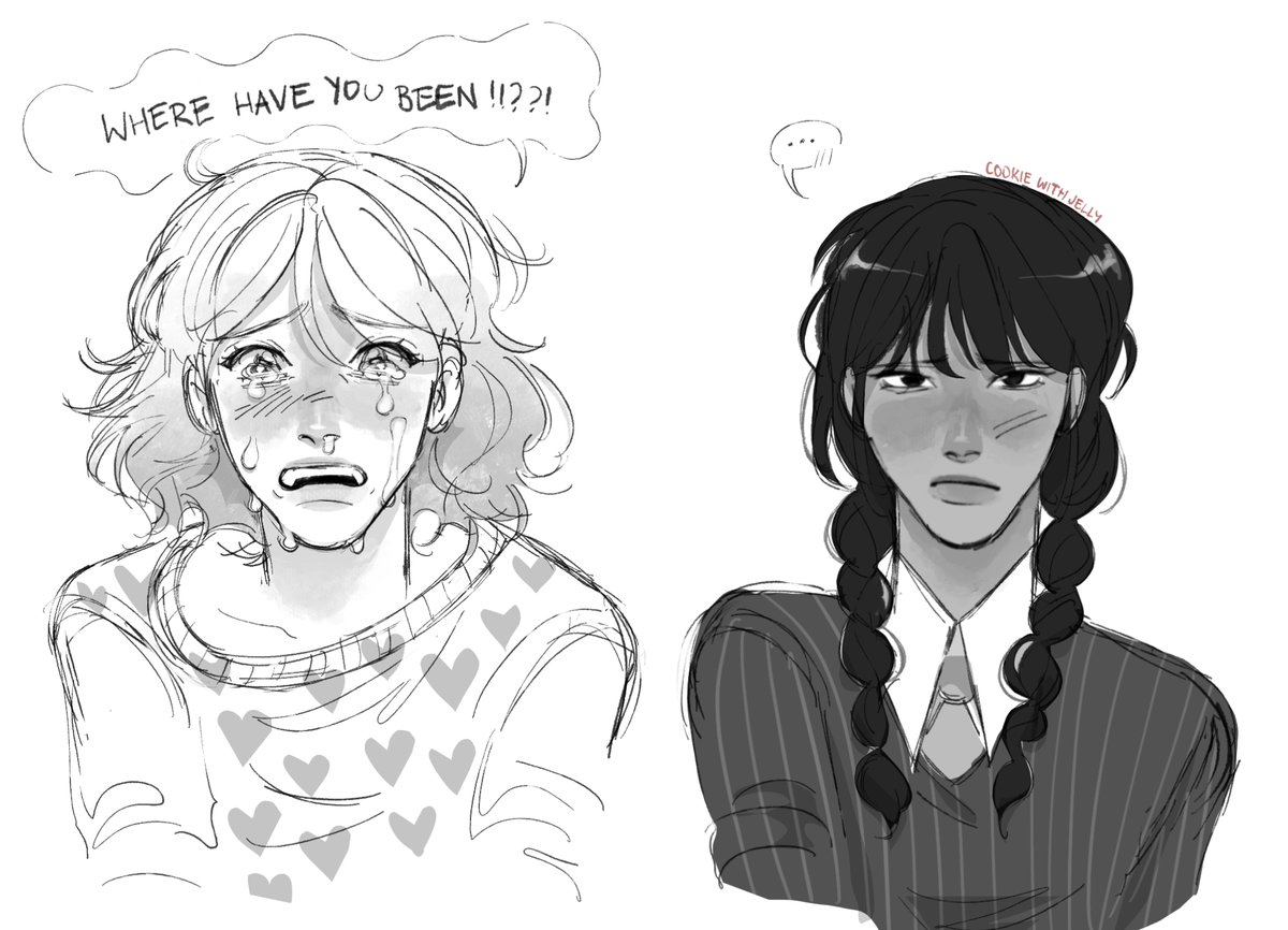 who else misses them more than anything ever (IM ALIVE) #wenclair #wednesdayaddams #enidsinclair