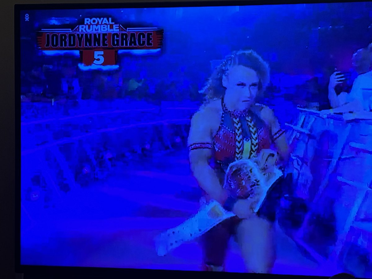 HOLY SHIT!!! TNA Knockouts champion in the Royal Rumble!! #TNA #KnockoutsChampion #JordanGrace #RoyalRumble