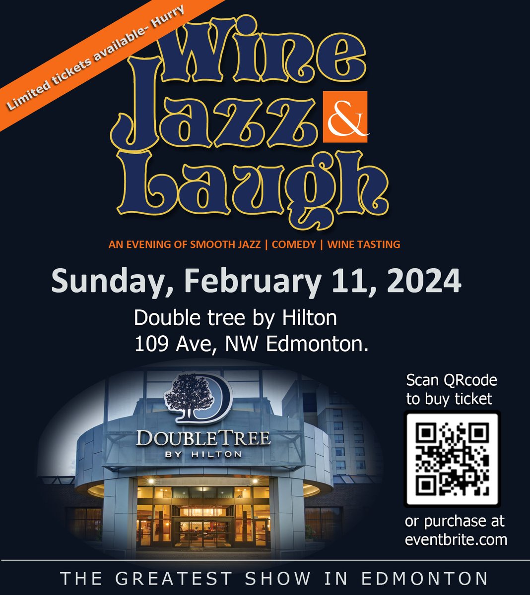 kc_kco's tweet photo. Wine, Jazz &amp; Laugh. Tickets selling fast. Hurry! https://t.co/jRGhyxtZiY