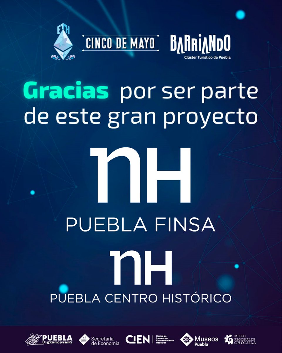 Hotel NH se suma a este gran evento ✨
Gracias por confiar en nosotros
.
<a href="/ETHCincoDeMayo/">ETH Cinco De Mayo 🔜 Devconnect</a>