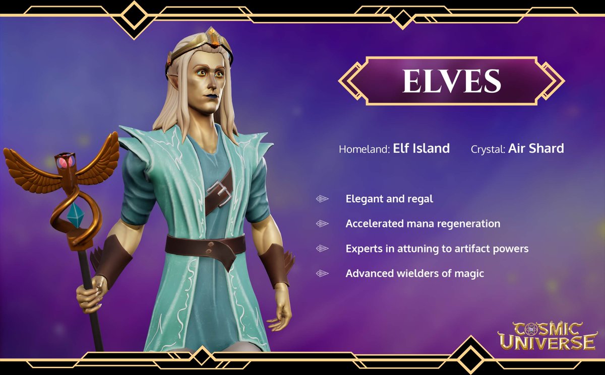 A History of Elves Born of the Air Shard from the Tree of Life on Elf Island by Kaze, the Air Elemental, the Elves are both wise and elegant creatures. Ancient beings with a deep knowledge of nature and all life, they maintain a close connection with Wizards as expert…