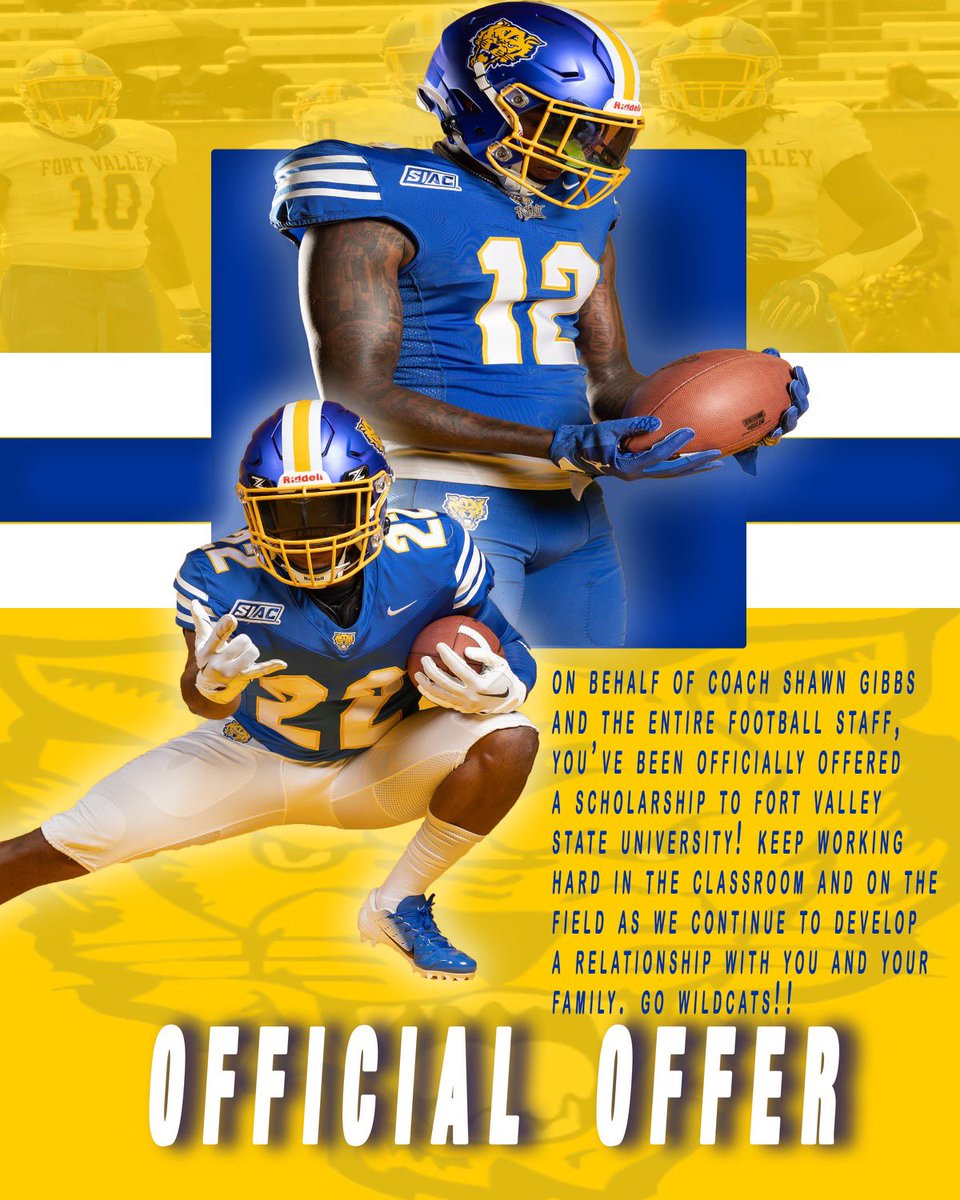 After a great visit at The Fort Valley State University I am extremely blessed to receive an offer!! #AGTG @Coach_jtwall @Kwray54 @RecruitGeorgia