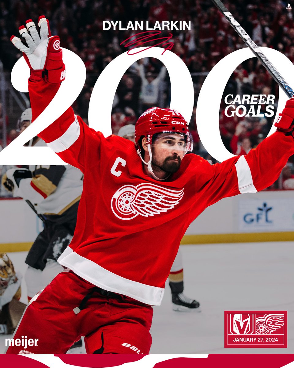 200!

Congrats, <a href="/Dylanlarkin39/">Dylan Larkin</a>. 👏