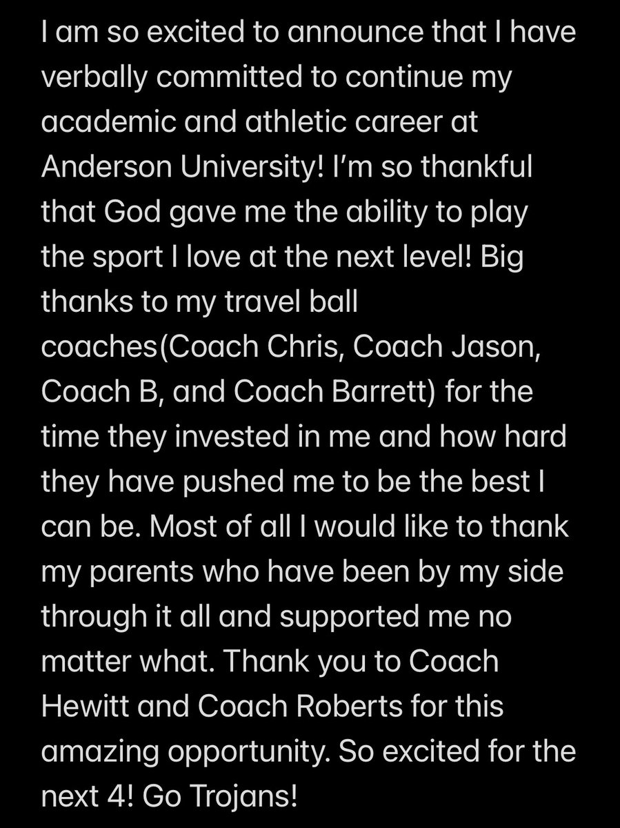 KoraKilgore's tweet image. Go Trojans!!
@AUtrojanssb @TommyHewitt20