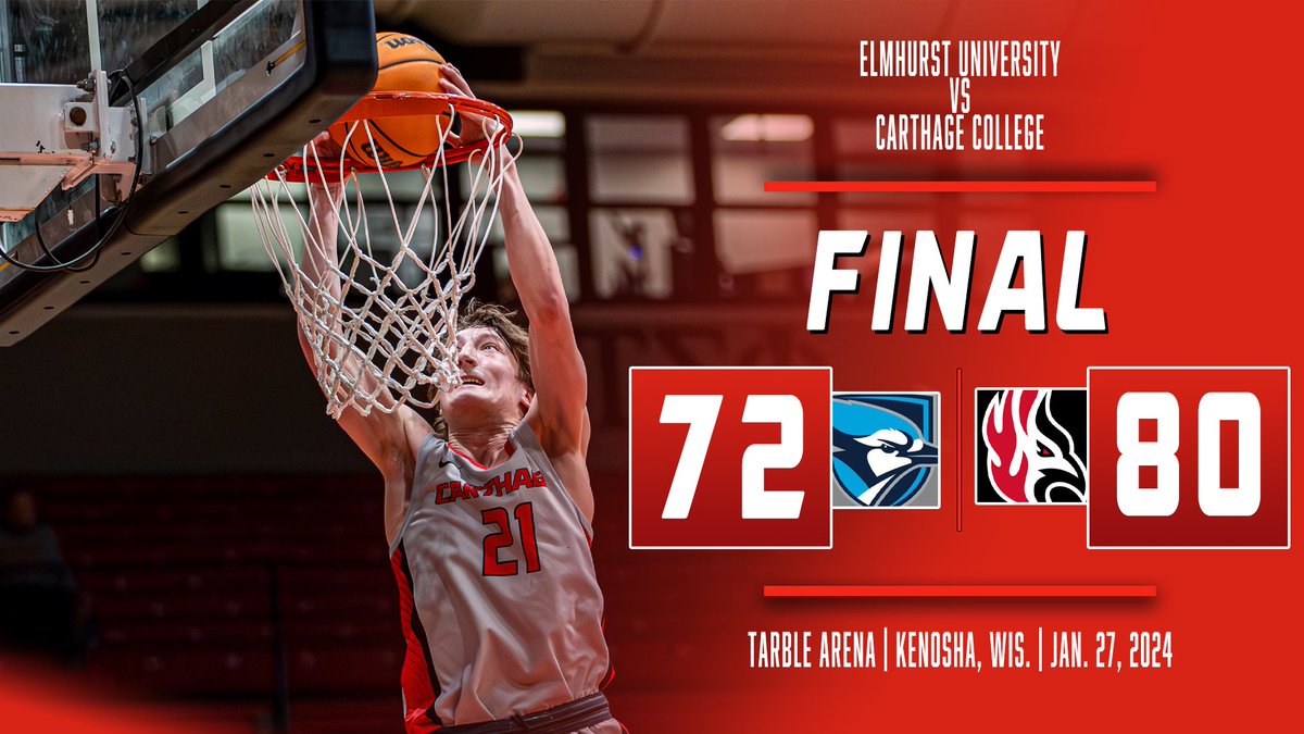 🔥 BIRDS ON TOP🔥

The Firebirds defense stands strong as Carthage beats Elmhurst in Tarble!

#FuelTheFlame // #BirdsOnTop // #d3hoops