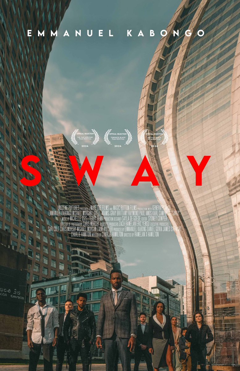 James Stewart (@jamesstewart3d) on Twitter photo I am thrilled to announce that SWAY will World Premiere at <a href="/PAFFNOW/">Pan African Film & Arts Festival</a> Feb 8 and <a href="/TOBlackFilmFest/">Toronto Black Film Festival - TBFF</a> Feb 17. torontoblackfilm.com/event/sway/ Come see the incredible performances from <a href="/Emmanuelkabongo/">Emmanuel Kabongo</a> <a href="/MishaelMorgan1/">Mishael Morgan</a> 
@loveladamsgray  <a href="/Britt_Raymond/">Brittany Raymond</a> #swaythefilm <a href="/TOBlackFilmFest/">Toronto Black Film Festival - TBFF</a> <a href="/PAFFNOW/">Pan African Film & Arts Festival</a> I am thrilled to announce that SWAY will World Premiere at <a href="/PAFFNOW/">Pan African Film & Arts Festival</a> Feb 8 and <a href="/TOBlackFilmFest/">Toronto Black Film Festival - TBFF</a> Feb 17. torontoblackfilm.com/event/sway/ Come see the incredible performances from <a href="/Emmanuelkabongo/">Emmanuel Kabongo</a> <a href="/MishaelMorgan1/">Mishael Morgan</a> 
@loveladamsgray  <a href="/Britt_Raymond/">Brittany Raymond</a> #swaythefilm <a href="/TOBlackFilmFest/">Toronto Black Film Festival - TBFF</a> <a href="/PAFFNOW/">Pan African Film & Arts Festival</a>