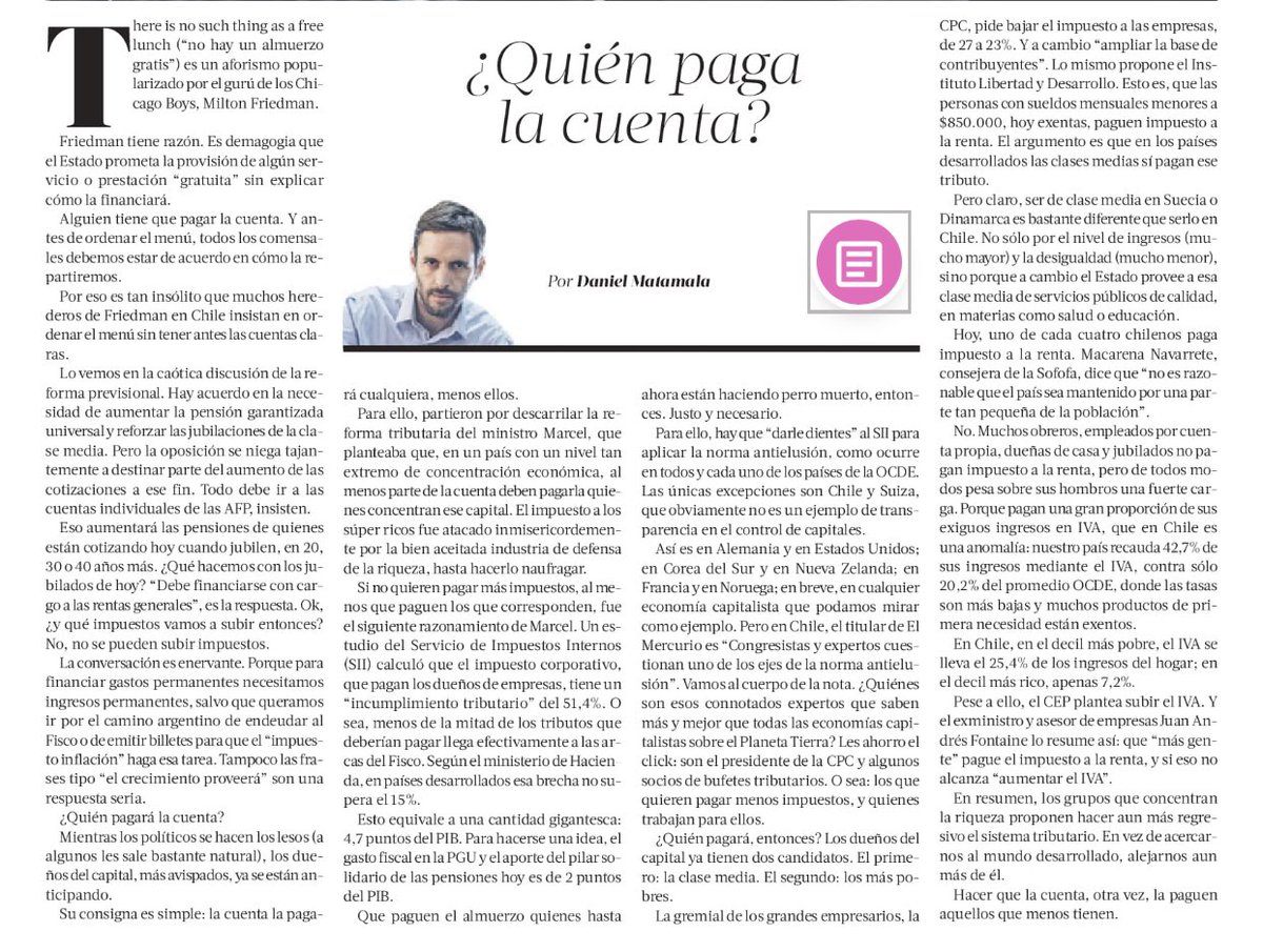 ¿Quién paga la cuenta?