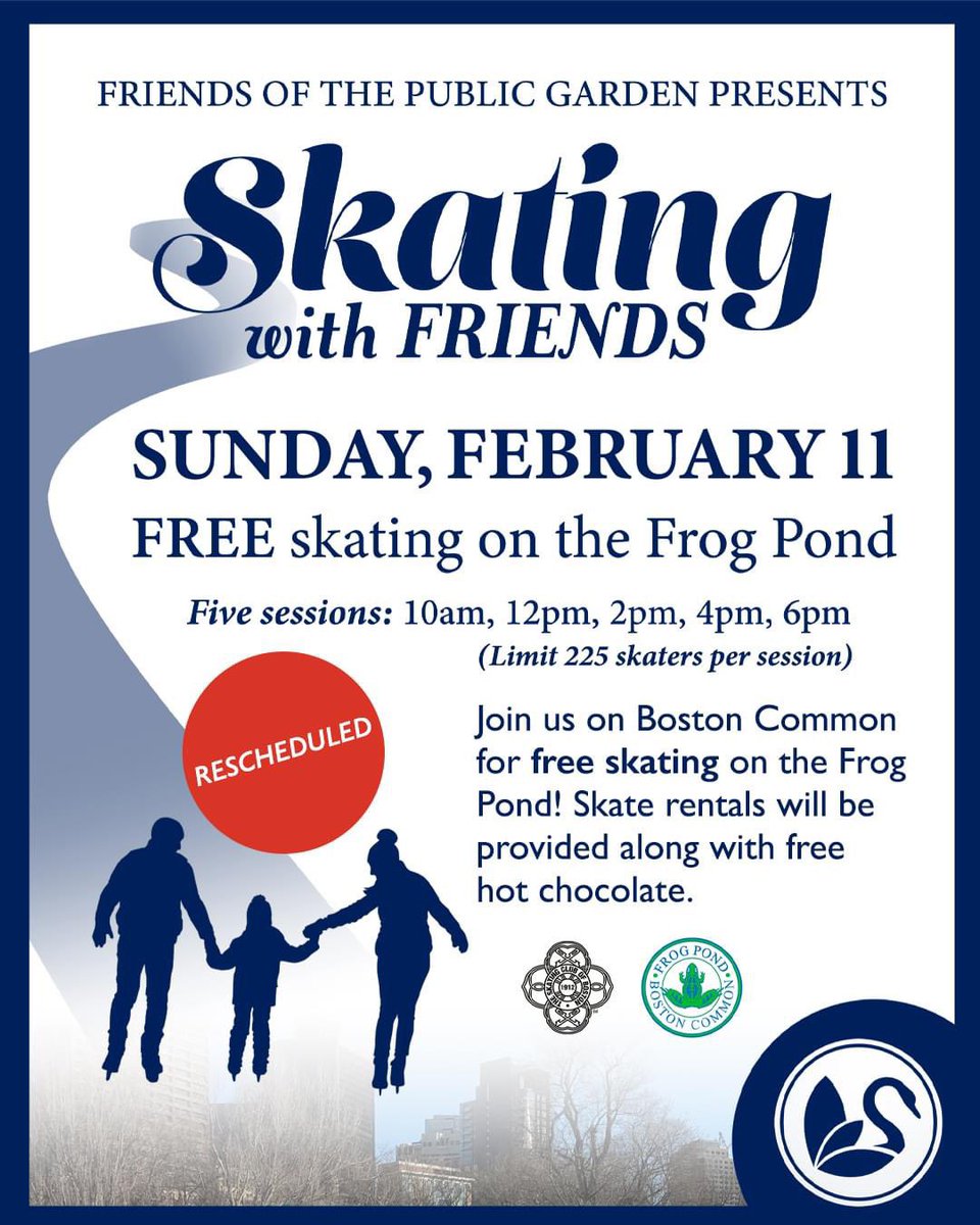 SgtAmyBoston's tweet image. Free first come first serve iceskating on Feb 11th! No pre-registration.  #Boston